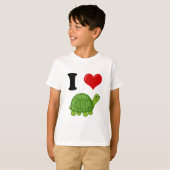 T-shirt J'aime des tortues (Devant entier)