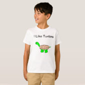 T-shirt J'aime des tortues (Devant entier)