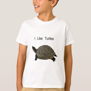T-shirt j'aime des tortues