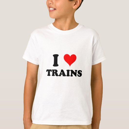 T-shirt J'aime des trains (Devant)
