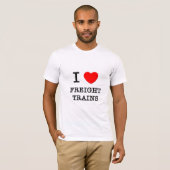 T-shirt J'aime des trains de fret (Devant entier)