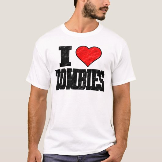 T-shirt J'aime des zombis (Devant)