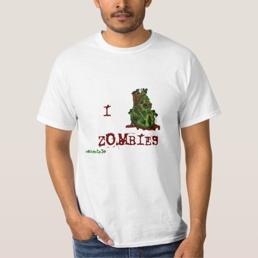 T-shirt J'aime des zombis (Devant)