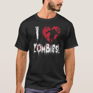T-shirt J'aime des zombis
