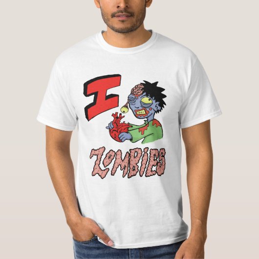 T-shirt J'aime des zombis (Devant)