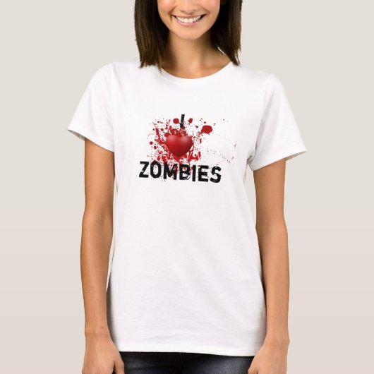 T-shirt J'aime des zombis (Devant)