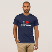 T-shirt J'aime Devon (Devant entier)