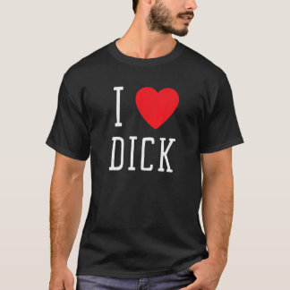 T-shirt J'aime Dick pour femmes hommes enterrement de vie 