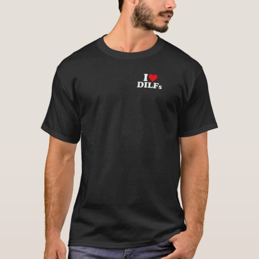T-shirt J'AIME DILFS DILFS Raglan Baseball Tee (Devant)