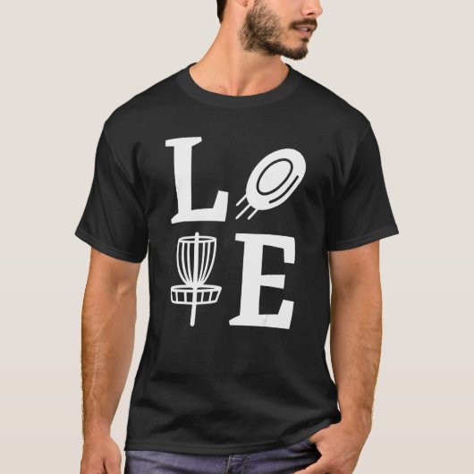 T-shirt J'aime Disc Golf Disc Golf (Devant)