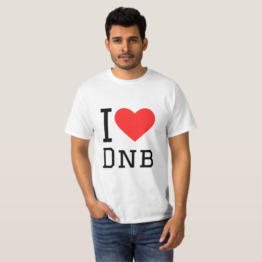 T-shirt J'aime dnb (Devant entier)