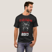 T-shirt J'aime doberman depuis 2017 (Devant entier)