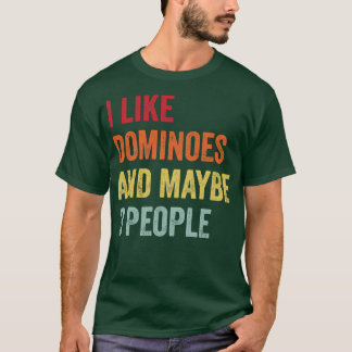 T-shirt J'Aime Dominos Peut-Être 3 Personnes