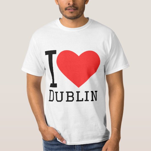 T-shirt J'aime Dublin (Devant)