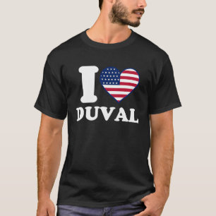 T-shirt J'aime Duval je cœur Duval