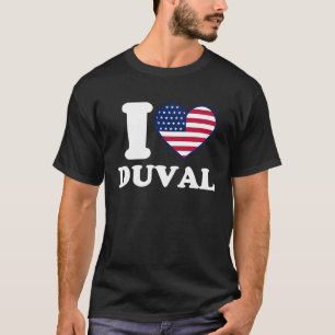 T-shirt J'aime Duval je cœur Duval