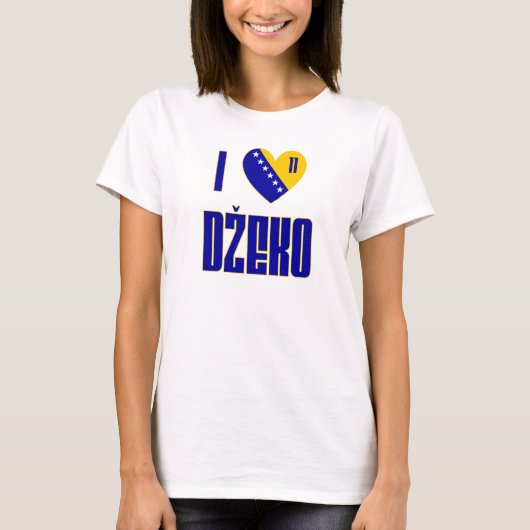 T-shirt J'aime Dzeko (Devant)