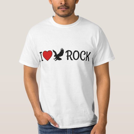 T-shirt J'aime Eagle Rock California Red Heart (Devant)