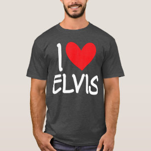 T-shirt J'aime Elvis Nom Personnalisé Homme Mec Meilleur A