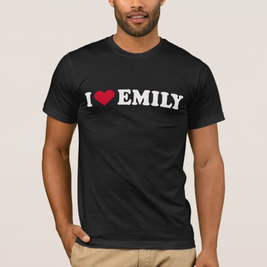 T-SHIRT J'AIME EMILY (Devant)