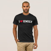 T-SHIRT J'AIME EMILY (Devant entier)