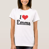 T-shirt J'aime Emma (Devant)