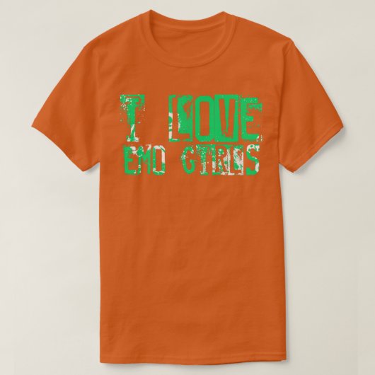 T-shirt J'aime emo filles J'aime emo garçons Funny Emo Got (Design devant)