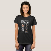 T-shirt J'aime enseigner la musique, la lecture, l'anatomi (Devant entier)