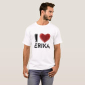 T-SHIRT J'AIME ERIKA (Devant entier)