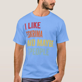 T-shirt J'Aime Eskrima Peut-Être 3 Personnes