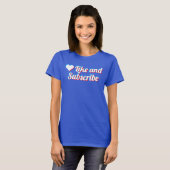 T-Shirt J'aime et M'abonne (Devant entier)