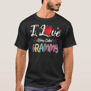 T-shirt J'Aime Être Appelé Grand Coeur Fête des mères Fête