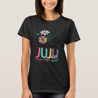T-shirt J'Aime Être Appelé Juju Sunflower Shirt 