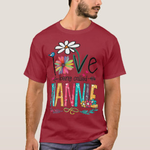 T-shirt J'Aime Être Appelé Nannie Sunflower Fête des m