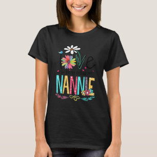 T-shirt J'Aime Être Appelé Nannie Sunflower Fête des mères