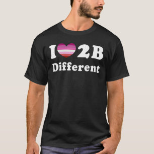 T-shirt J'Aime Être Différente Fierté Lesbienne Fierté Dra
