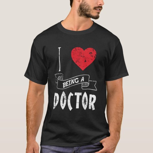 T-shirt J'Aime Être Docteur (Devant)