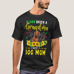 T-shirt J'Aime Être Grand-Mère Et Chien Maman Chien Chiens