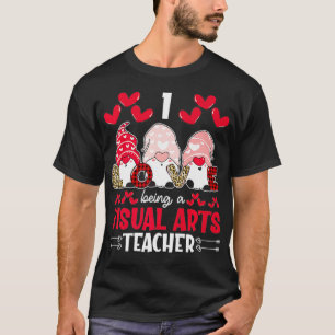 T-shirt J'Aime Être Professeur En Arts Visuels Valentines