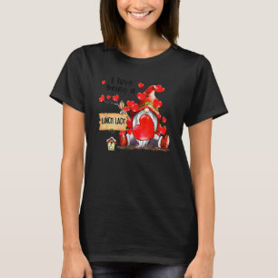 T-shirt J'Aime Être Un Déjeuner Lady Gnome Déjeuner Lady H
