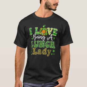 T-shirt J'Aime Être Un Déjeuner Lady Gnome Déjeuner Lady S