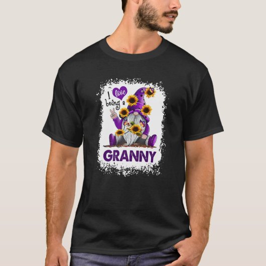 T-shirt J'Aime Être Un Gnomes Granny Qui Correspond À Noël (Devant)