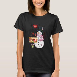 T-shirt J'Aime Être Un Nonna Snowman Noël Drôle Noël Noël