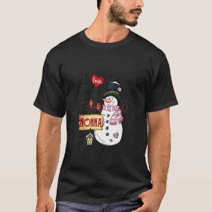 T-shirt J'Aime Être Un Nonna Snowman Noël Drôle Noël Noël