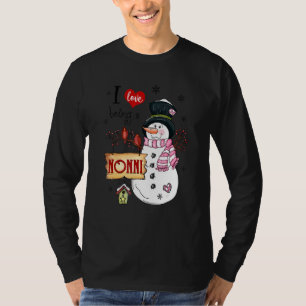 T-shirt J'Aime Être Un Nonni Snowman Noël Drôle Noël