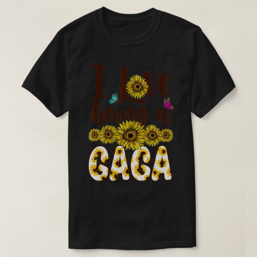 T-shirt J'Aime Être Un Tournesol Gaga (Design devant)