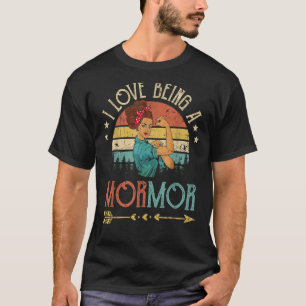 T-shirt J'Aime Être Une Femme Morte Rosie Vintage Grand-mè