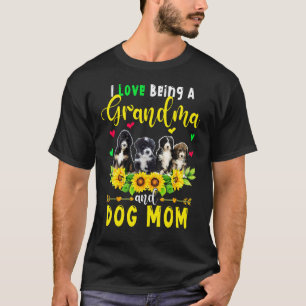 T-shirt J'Aime Être Une Grand-Mère Et Un Chien Maman Berne
