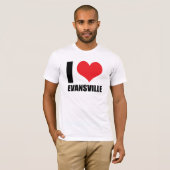 T-shirt J'aime Evansville (Devant entier)