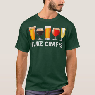 T-shirt J'Aime Faire Artisanat Bière Boire Drôle